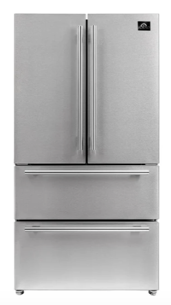 Forno Moena 36″ French Door Refrigerator - Stainless Steel