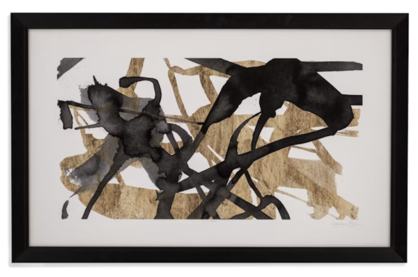 Bassett Mirror Luxe Gold I Black/ Gold Wall Art