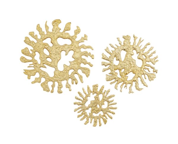 Gold Aluminum Metal Wall Decor
